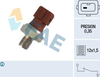 FAE 12410 - Sensör, yağ basıncı parts5.com