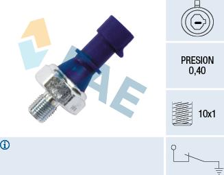 FAE 12439 - Sensor, presión de aceite parts5.com