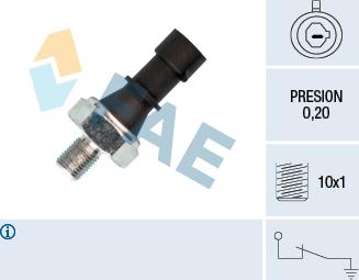 FAE 12438 - Sender Unit, oil pressure parts5.com