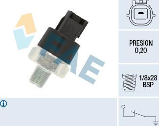 FAE 12555 - Senzor, pritisak ulja parts5.com