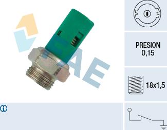 FAE 12520 - Érzékelő, olajnyomás parts5.com