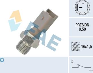 FAE 12640 - Snímač tlaku oleja parts5.com