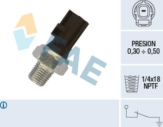 FAE 12610 - Senzor,presiune ulei parts5.com