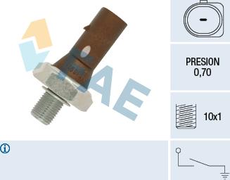 FAE 12890 - Sensor, presión de aceite parts5.com