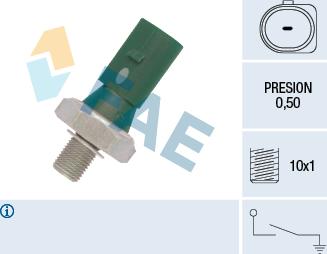 FAE 12881 - Snímač tlaku oleja parts5.com