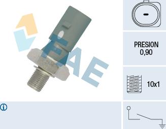 FAE 12882 - Tunnistin, öljynpaine parts5.com