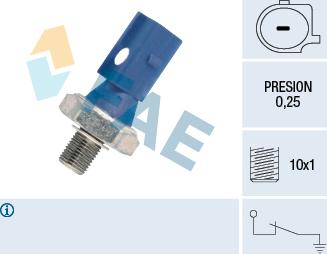 FAE 12870 - Sender Unit, oil pressure parts5.com