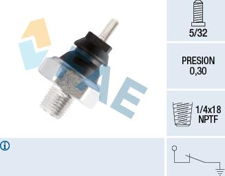 FAE 12220 - Snímač, tlak oleje parts5.com