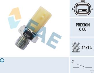 FAE 12701 - Sender Unit, oil pressure parts5.com