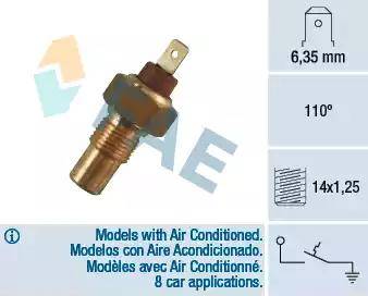 FAE 35380 - Senzor,temperatura lichid de racire parts5.com