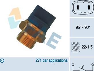 FAE 36370 - Temperature Switch, radiator / air conditioner fan parts5.com