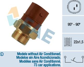 FAE 36270 - Temperature Switch, radiator / air conditioner fan parts5.com