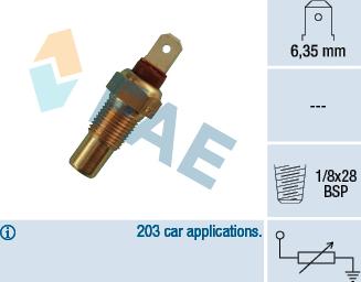 FAE 31570 - Senzor,temperatura lichid de racire parts5.com