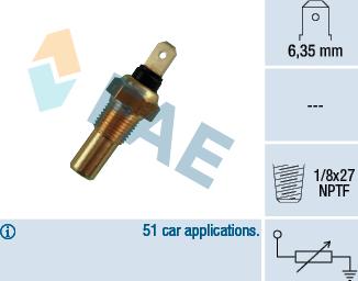 FAE 31390 - Senzor,temperatura lichid de racire parts5.com