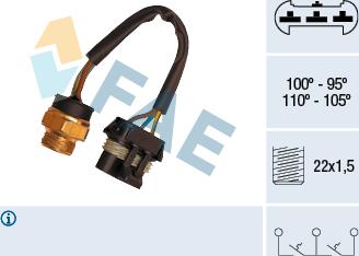 FAE 38060 - Comutator temperatura, ventilator radiator parts5.com