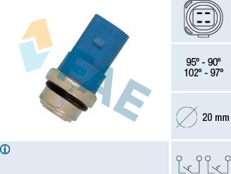 FAE 38391 - Temperatuurilülitus,radiaatorivent. parts5.com