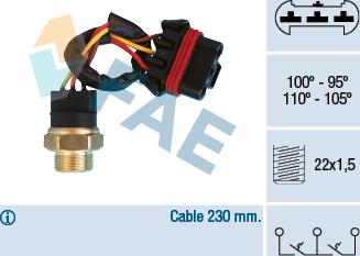 FAE 38300 - Comutator temperatura, ventilator radiator parts5.com