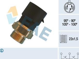 FAE 38310 - Temperaturno stikalo, ventilator hladilnika parts5.com