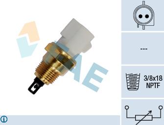 FAE 33440 - Senzor,temperatura aer admisie parts5.com