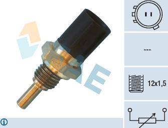 FAE 33450 - Sensor, temperatura del aceite parts5.com