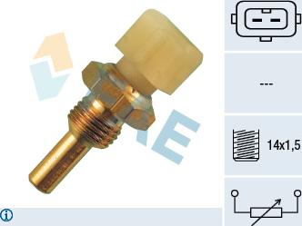 FAE 33030 - Sensor, coolant temperature parts5.com