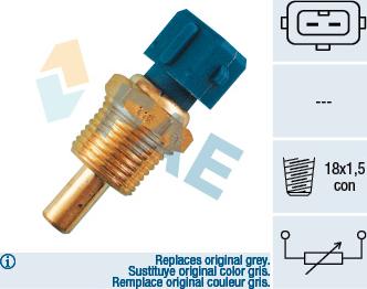 FAE 33150 - Датчик, температура охлаждающей жидкости parts5.com