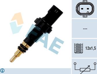 FAE 33890 - Tunnistin, jäähdytysnesteen lämpötila parts5.com