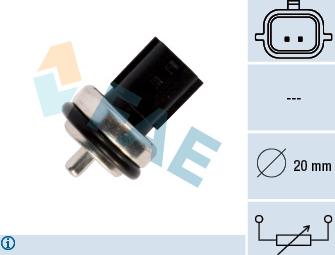 FAE 33811 - Czujnik, temperatura płynu chłodzącego parts5.com