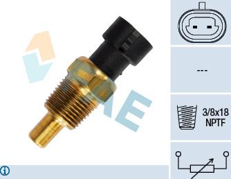 FAE 33340 - Senzor,temperatura ulei parts5.com