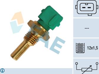 FAE 33360 - Sensor, coolant temperature parts5.com