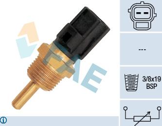 FAE 33310 - Sensor, coolant temperature parts5.com