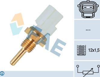 FAE 33255 - Датчик, температура охлаждающей жидкости parts5.com