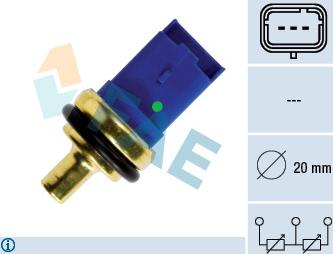 FAE 33790 - Senzor,temperatura lichid de racire parts5.com