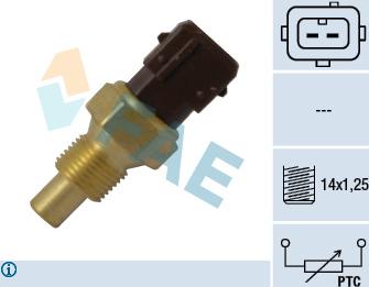 FAE 33792 - Czujnik, temperatura płynu chłodzącego parts5.com