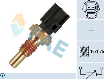 FAE 33746 - Датчик, температура на цилиндровата глава parts5.com