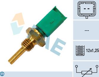 FAE 33700 - Sensor, coolant temperature parts5.com