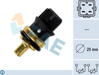 FAE 33785 - Senzor, temperatura rashladne tečnosti parts5.com