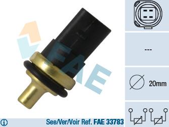 FAE 33781 - Sonde de température, liquide de refroidissement parts5.com