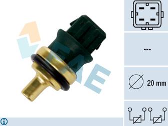 FAE 33782 - Senzor, temperatura hladilnega sredstva parts5.com