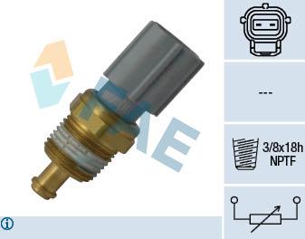 FAE 33734 - Czujnik, temperatura płynu chłodzącego parts5.com