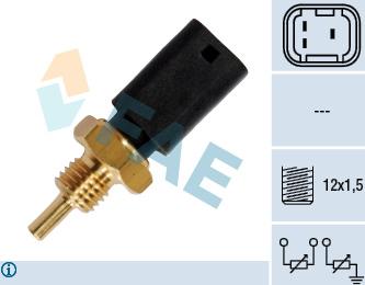 FAE 33724 - Sonde de température, liquide de refroidissement parts5.com