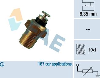 FAE 32110 - Sensor, temperatura del refrigerante parts5.com