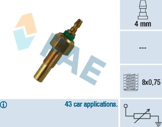 FAE 32170 - Érzékelő, hűtőfolyadék-hőmérséklet parts5.com