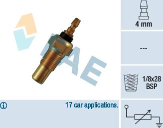 FAE 32310 - Érzékelő, hűtőfolyadék-hőmérséklet parts5.com