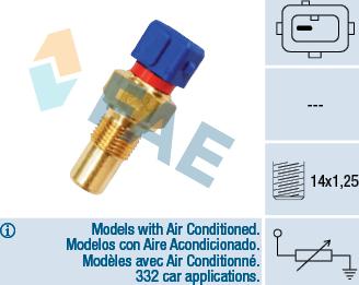 FAE 32290 - Датчик, температура охлаждающей жидкости parts5.com