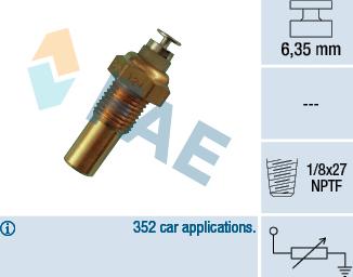 FAE 32230 - Senzor, temperatura rashladne tečnosti parts5.com