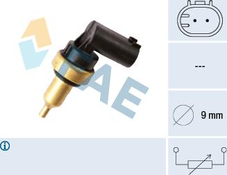 FAE 32706 - Sensor, coolant temperature parts5.com