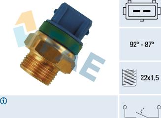 FAE 37680 - Hőkapcsoló, hűtőventilátor parts5.com