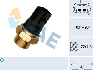 FAE 37280 - Comutator temperatura, ventilator radiator parts5.com