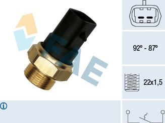 FAE 37220 - Термошалтер, вентилатор на радиатора parts5.com